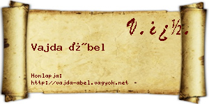 Vajda Ábel névjegykártya